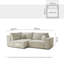 4 Seater Reclining Corner Sectional-91955571-91955574