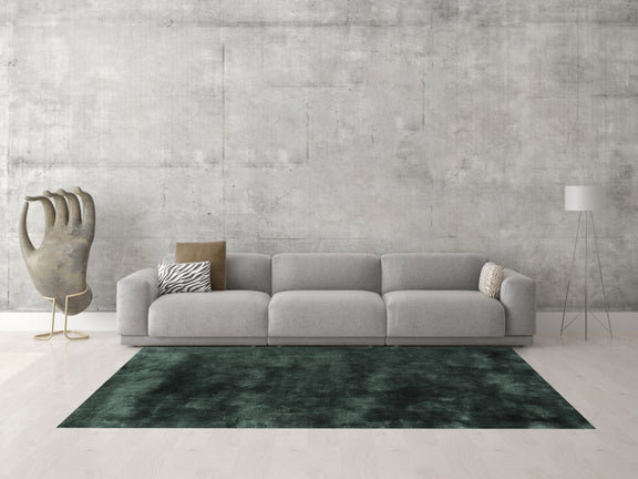 Pallas Hand Woven Wool Area Rug, Teal, Rectangle 3' x 4'