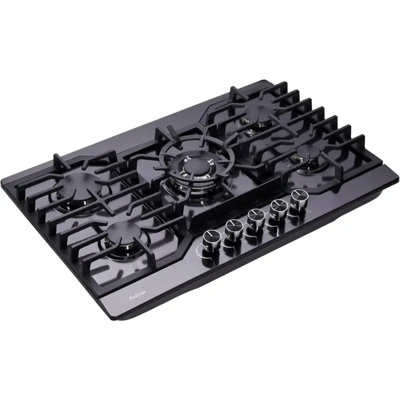 Plaque de cuisson à gaz 30 pouces, 5 brûleurs avec plaque de cuisson à 5 brûleurs