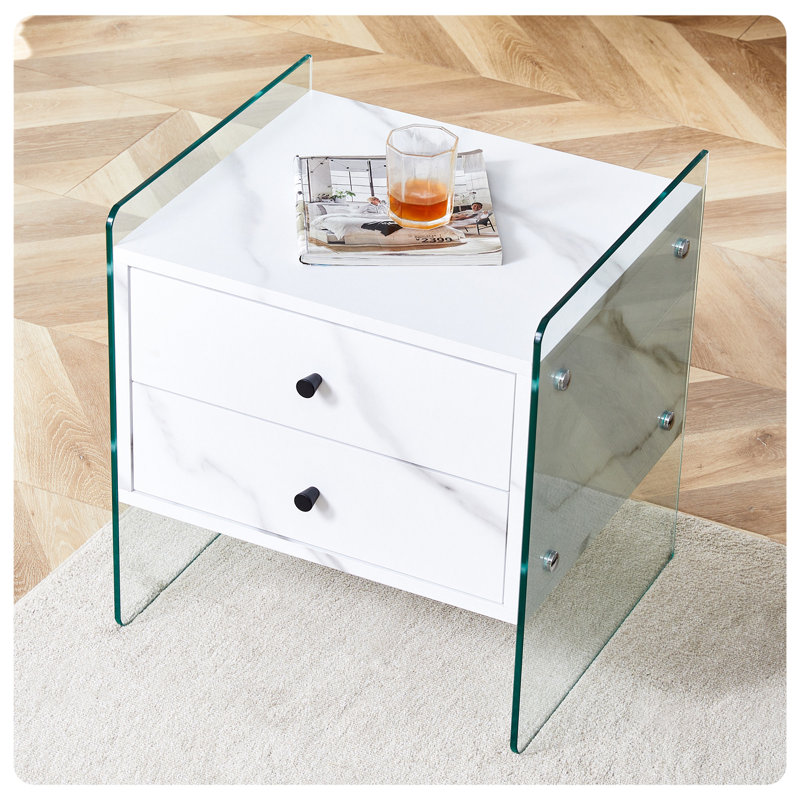 Double-drawer Bedside Table