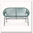 OUTDOOR PATIO WICKER LOVE SEAT-1611317672
