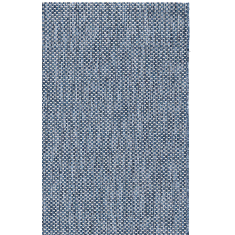 Herzberg Mull Gray Area Indoor/Outdoor Area Rug, Runner 2'3" x 16'