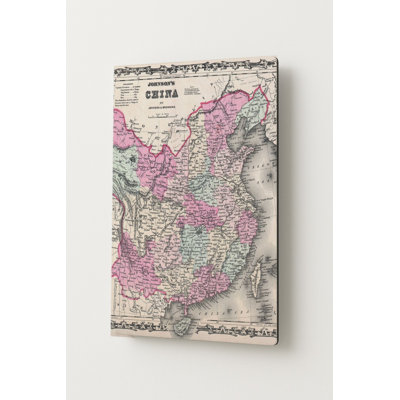 Carte de Chine de Johnson (1861) — Portrait en métal