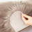 Blakes Solid Color Handmade Faux Sheepskin Area Rug in Beige-186776334