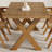 Japanese style solid wood dining table set-105901381