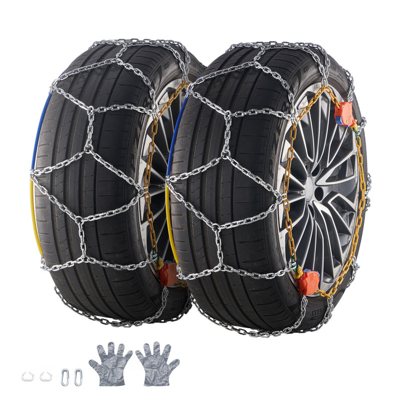 Chaînes à neige anti-dérapantes en maille de diamant à chaînes auto-serrantes VEVOR, H 0,50 po x l 79,40 po x P 16,90 po