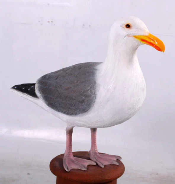 Calissa Seagull On Post Life Size Statue