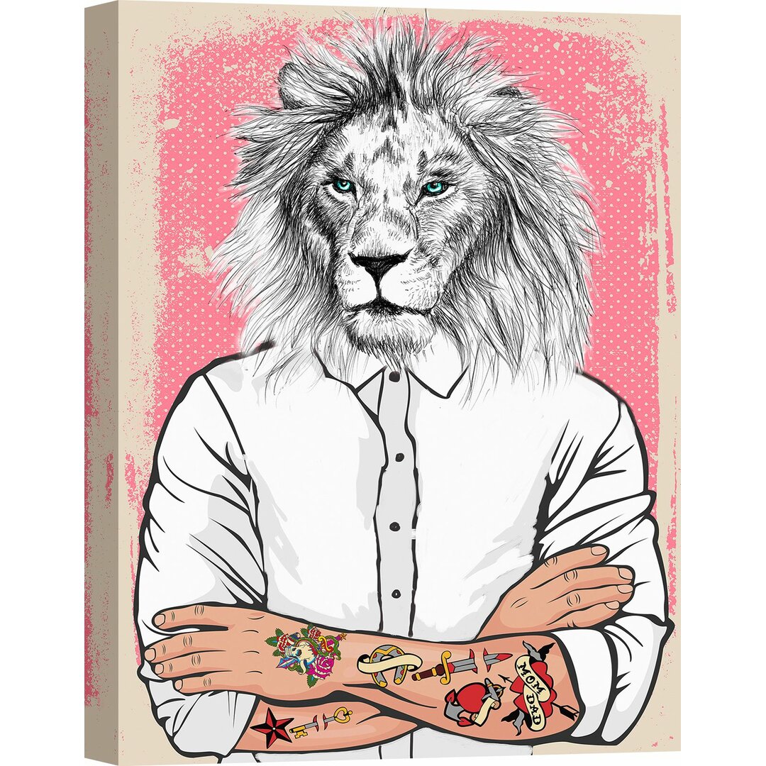 Leinwandbild Off Duty Lion von Matt Spencer