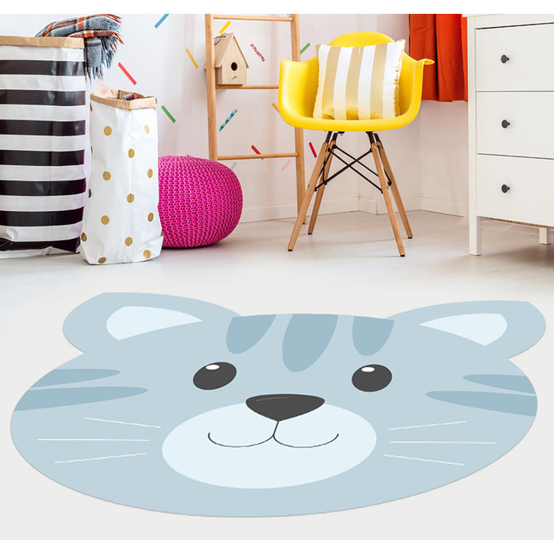 Vinyl Machine Printed Area Rug, Rectangle 156 x 160cm