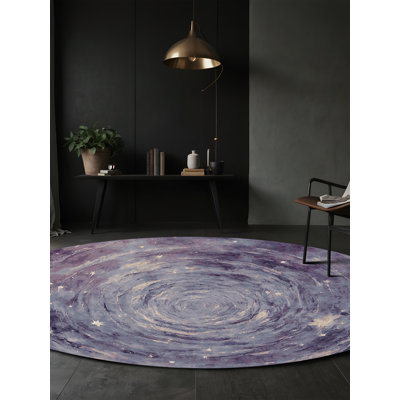 Tapis mauve lavable à la machine