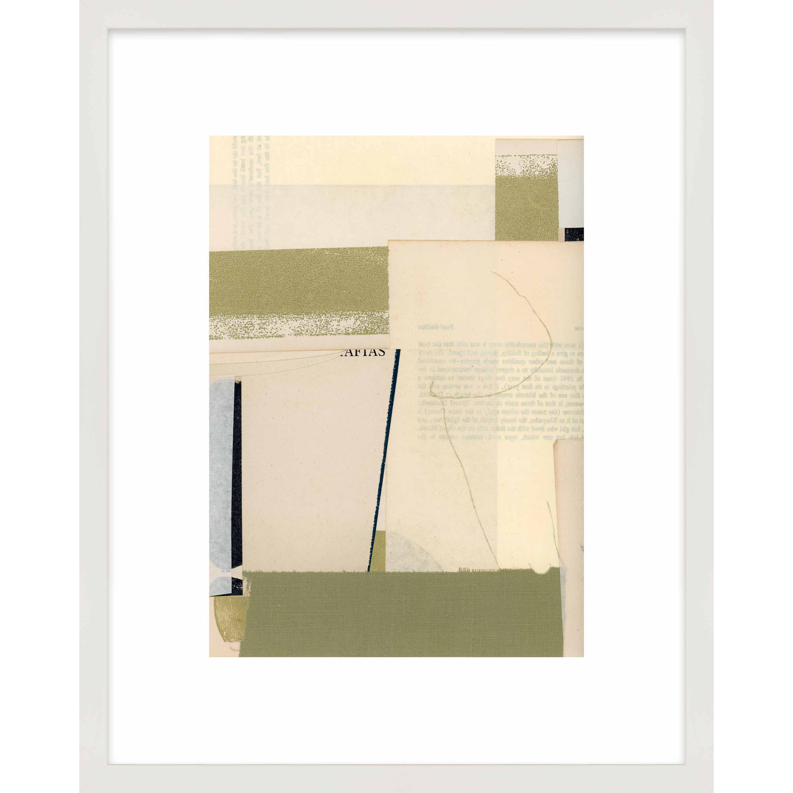 Following Again by Driftway Studio - Framed Wall Art, 20" H x 16" W, White