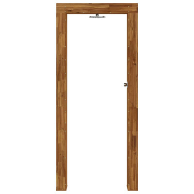 vidaXL Outdoor Shower Solid Acacia Wood and Stainless Steel Garden Poolside