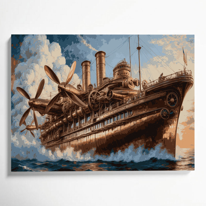 Art mural sur toile gris, H 24 po x l 36 po