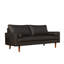 Canapé en cuir noir 69,68 po-1615286466