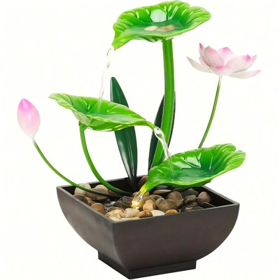 Green Lotus Desktop Fountain