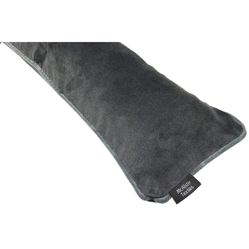 Farreli Fabric Draught Excluder, Charcoal Grey