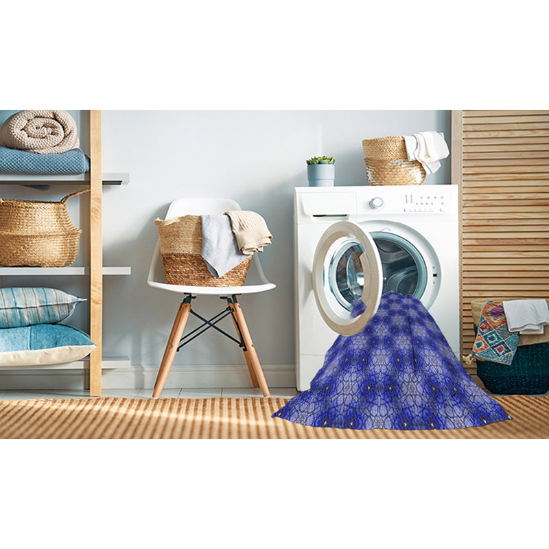 Tapis 100% à motif lavable à la machine 2989, Rectangle 3 pi x 5 pi