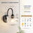1-Light Armed Sconce with Glass Shade