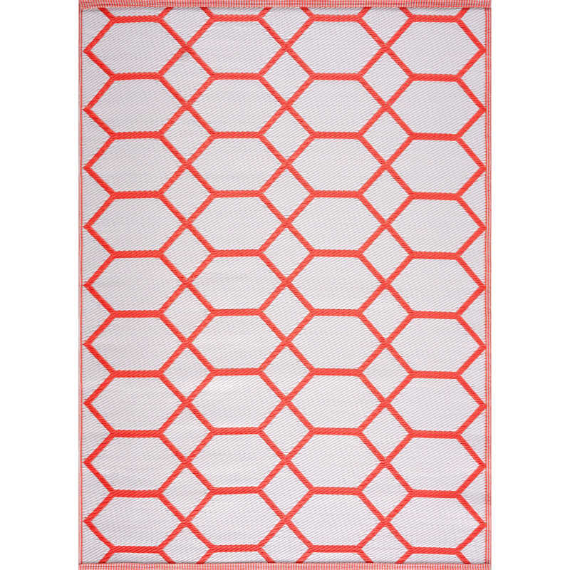 Geometric Indoor / Outdoor Rug, Rectangle 5' x 7'