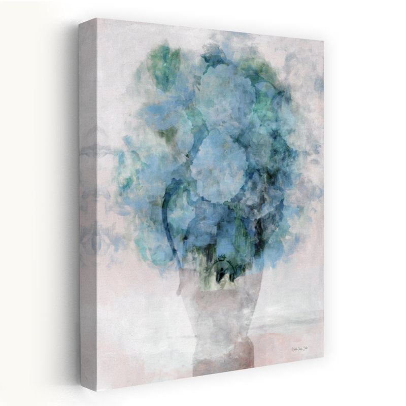 Floral Secrets 1, art floral abstrait contemporain, H 36 po x l 24 po