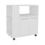 Chariot de cuisine, 2 portes, 3 tablettes, 4 roulettes-128970297