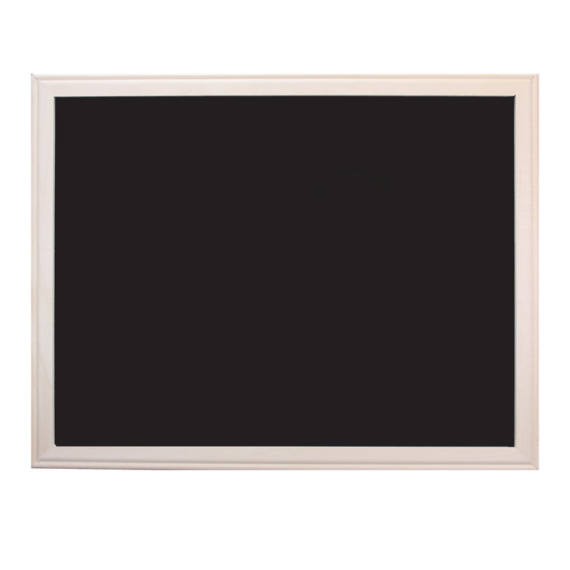 Tableau noir mural en bois, H 24 po x L 36 po, Noir