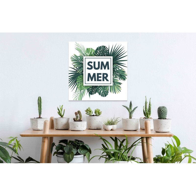 Tropical Green California - Wrapped Canvas Print, 90 cm H x 90 cm W