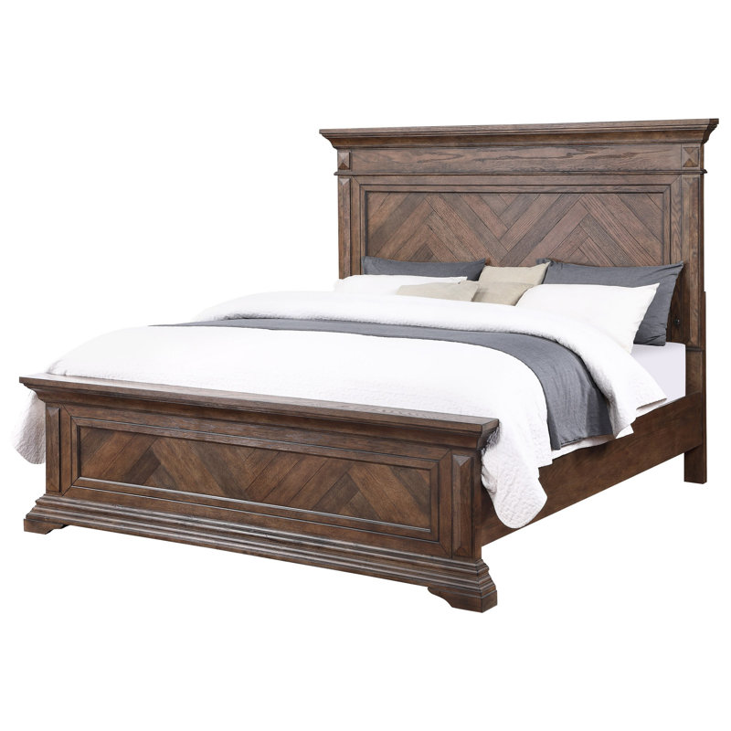 Lit plateforme tapissier Alvonte, Grand