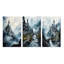 «Castles Misty Mountain Fortress», 3 pièces sur toile-41471737-41471738