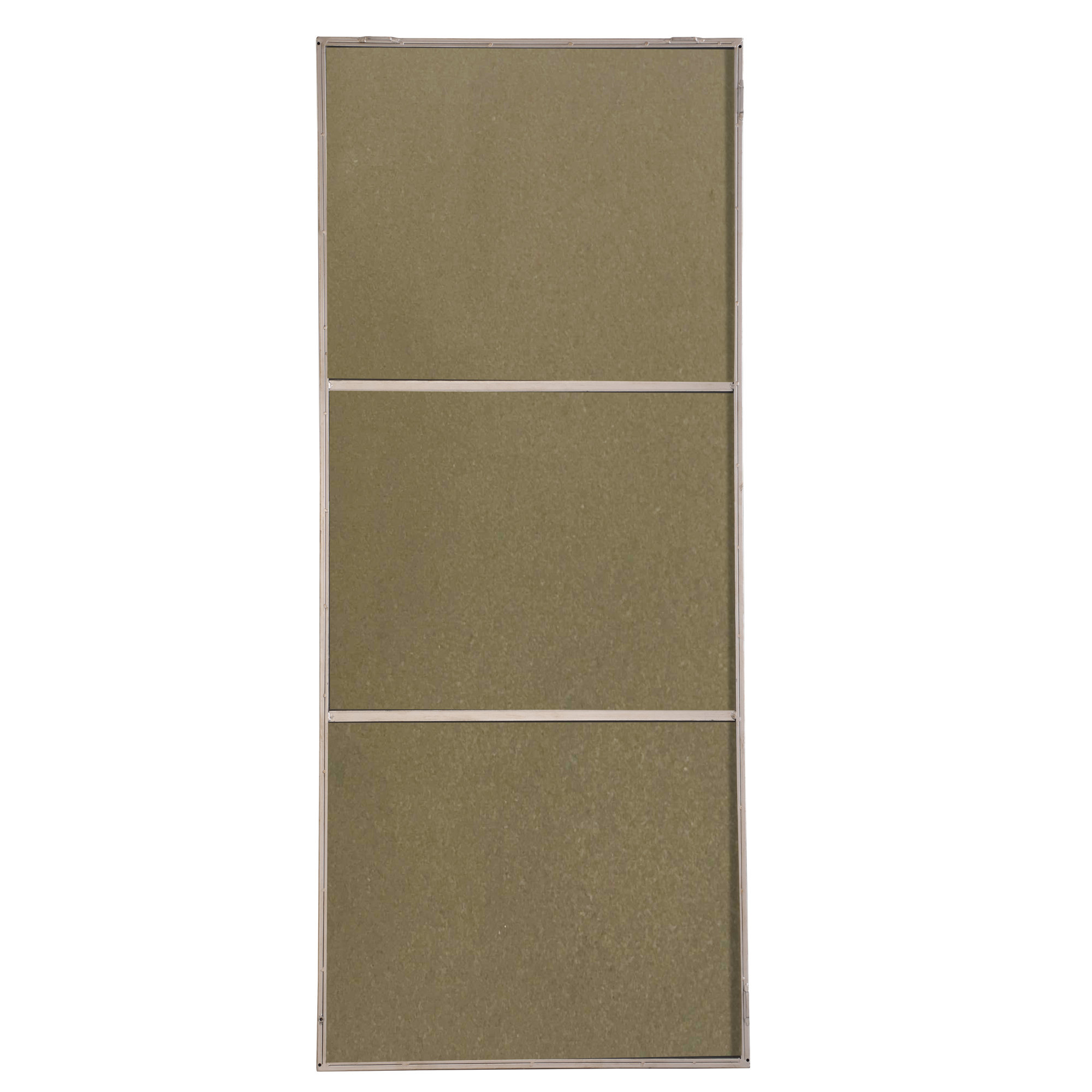 Sabine Metal Rectangle Wall Mirror, 72" x 30", Silver