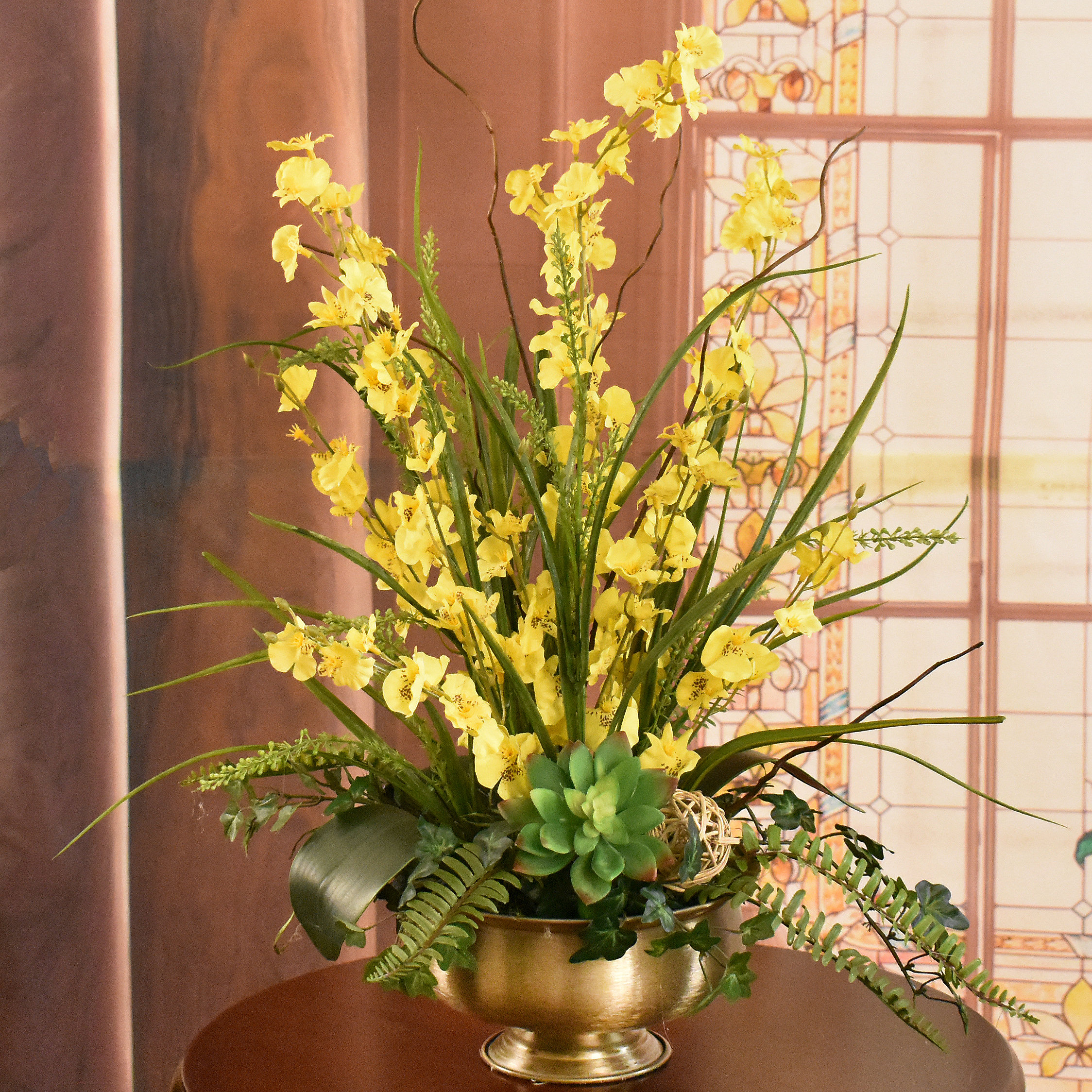 Primrue Orchid Centerpiece in Vase - Wayfair Canada