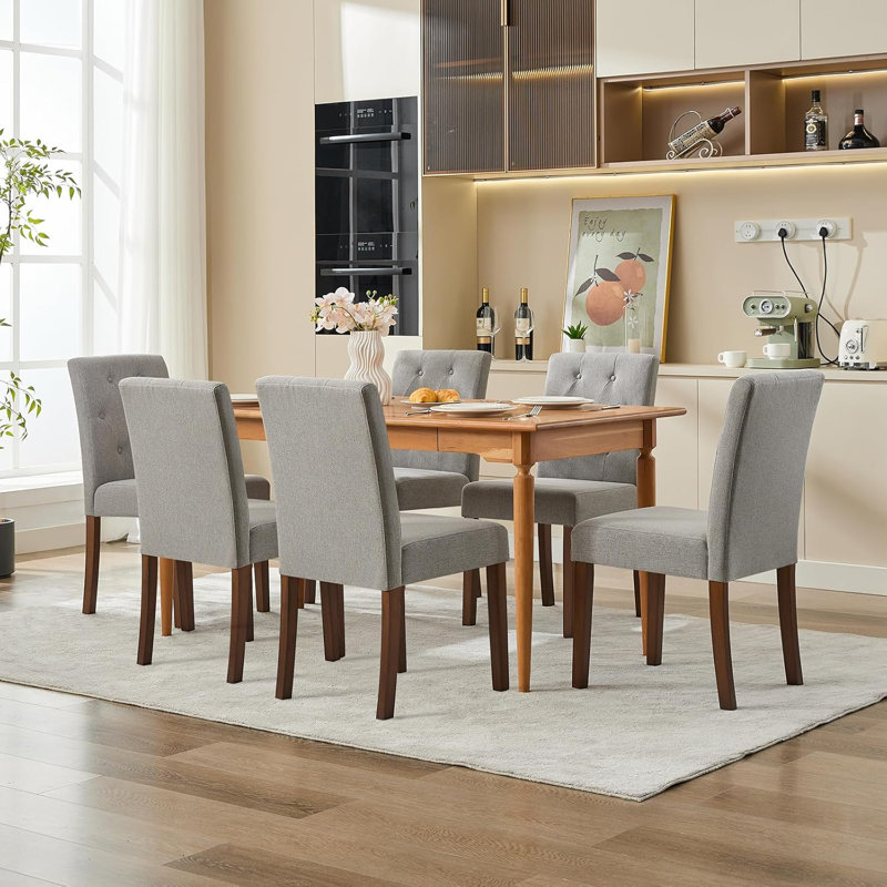 Upholstered Accent Chair, Grey