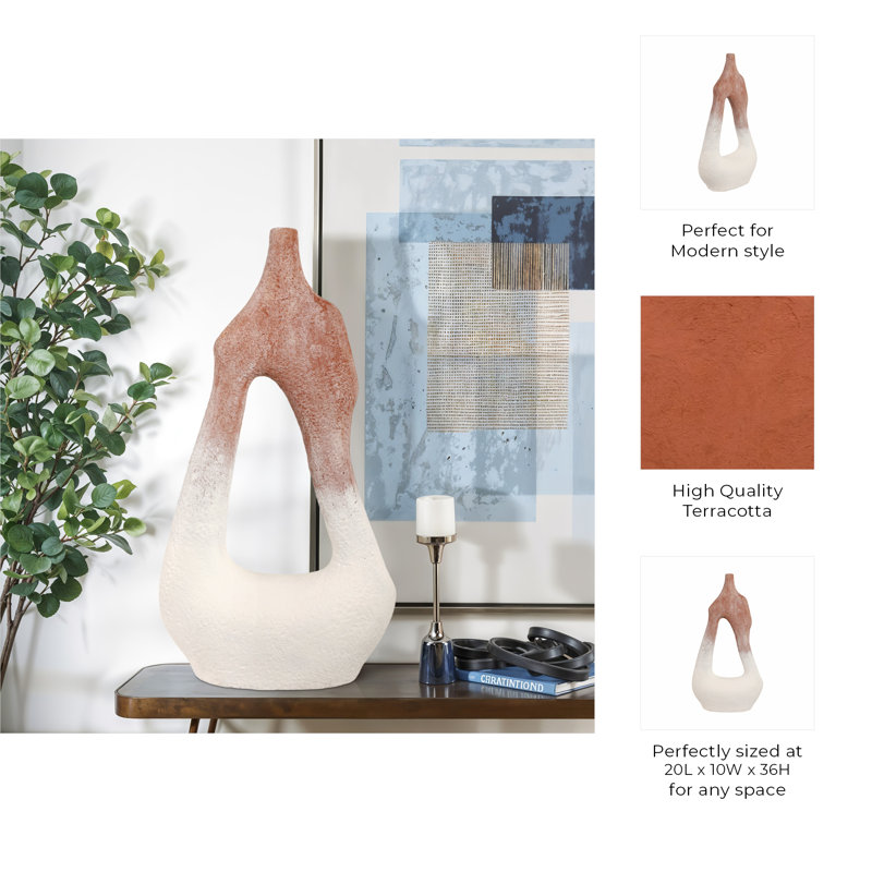 Handmade Ceramic/Porcelain Floor Vase
