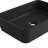 Lotus 16" x 11" Ceramic Rectangle Vessel Sink, Matte Black-115958574