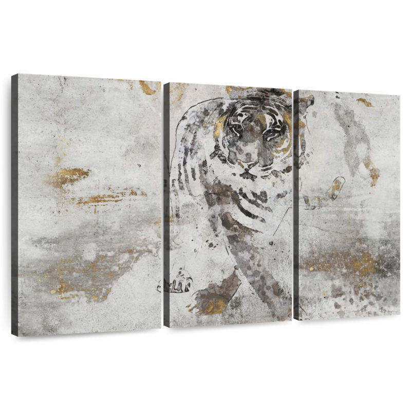 Tiger's Walk, 28" H x 45" W