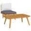 Millwood Pines 2 Piece Patio Lounge Set With Cushions Solid Acacia Wood