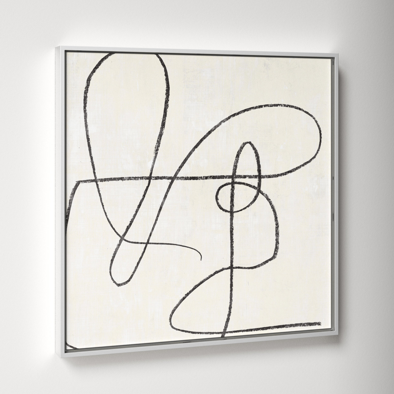 Juxtaposing, 25.5" H x 25.5" W, White