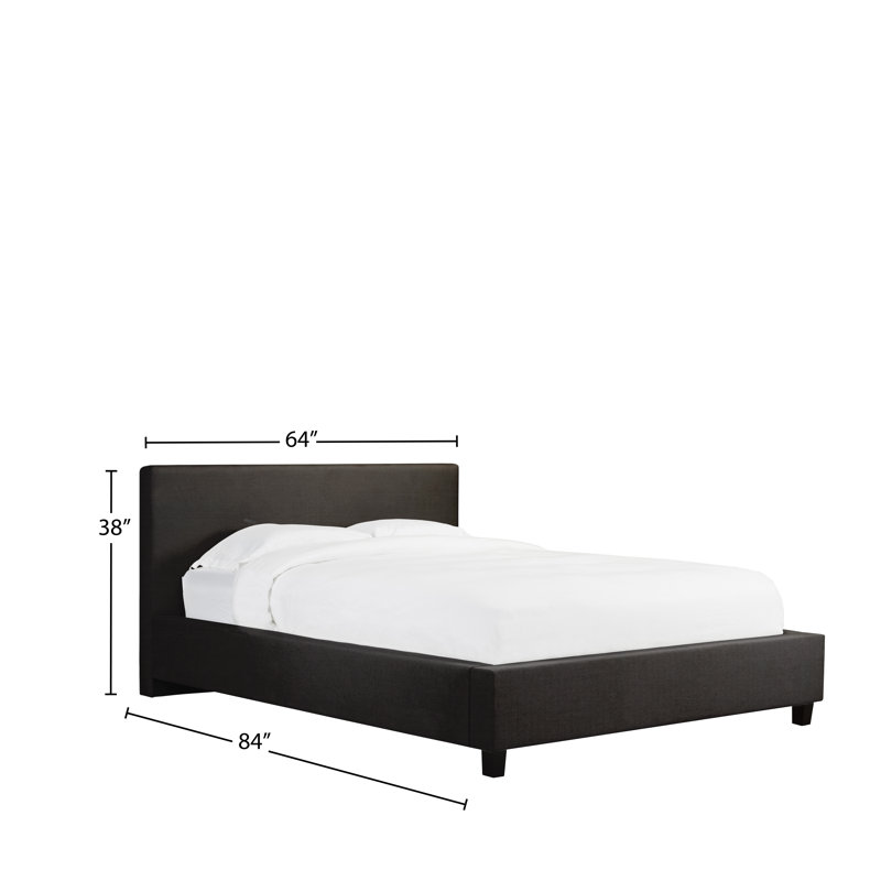 Upholstered Bed, Full, Espresso