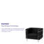 Fauteuil en similicuir avec barre double-407295055