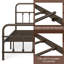 Lit plateforme classique en fer avec tête de lit et pied de lit-848028363-901025119