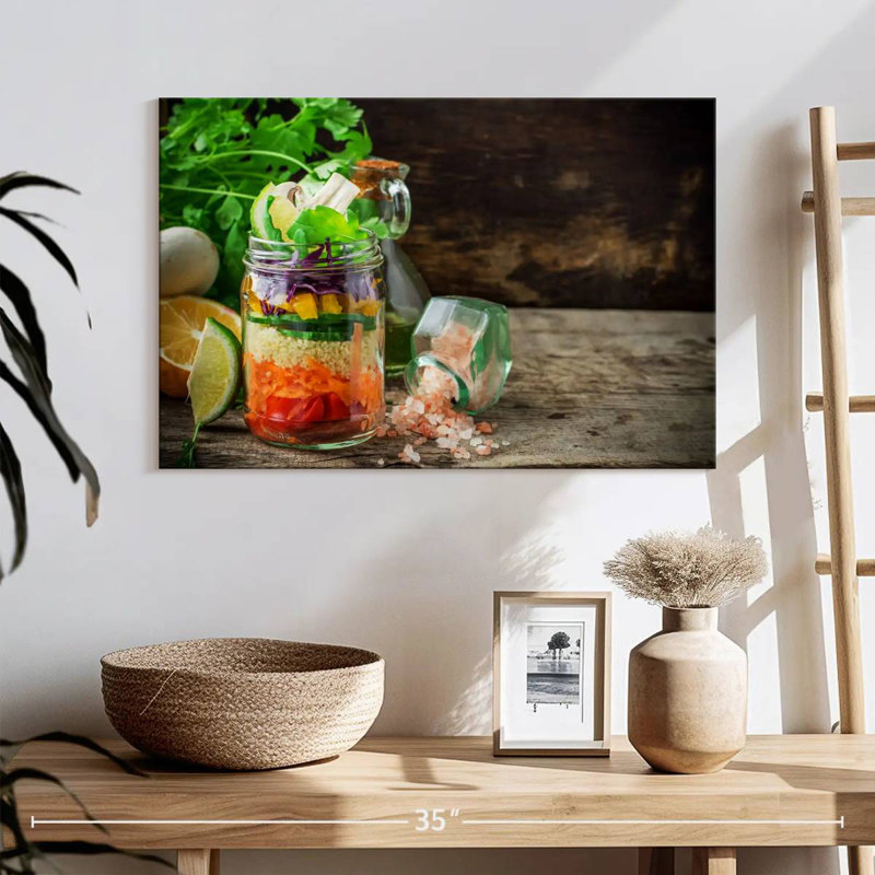 Yarlin Salad Jar, 8" H x 12" W