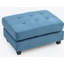 Repose-pieds élégant bleu marine contemporain-1000408851