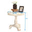 Table d'appoint bleu sarcelle - spacieuse et élégante, 26 po de diamètre, H 26,5 po, conception pratique en bois, X 26,5 po-2022360890