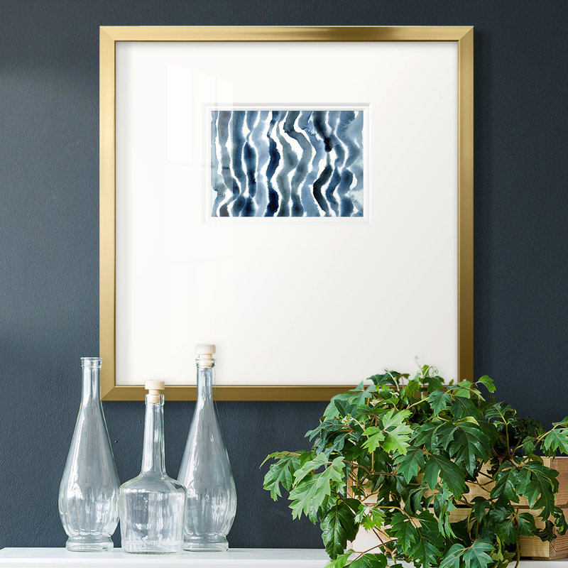 " True Blue Wave II ", 21" H x 21" W x 1.25" D
