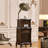 Brownness+Gold Free Form Solid Wood+Copper Media Players