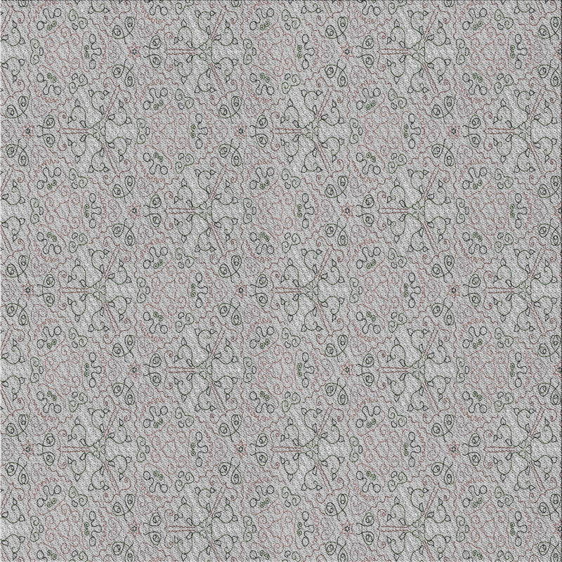 Tapis décoratif grise poteat, Carré 5 pi