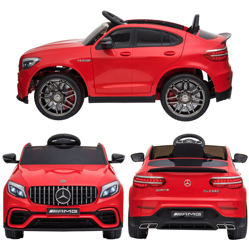 Red 12V Mercedes-Benz AMG GLC63S Coupe Ride-On Car