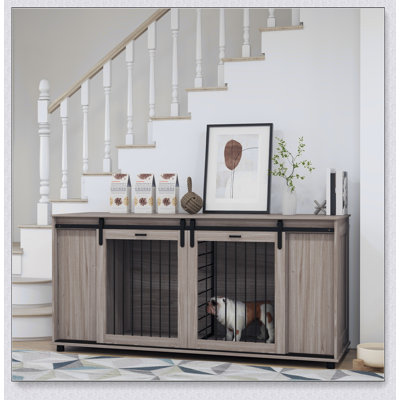 Table de bout moderne avec rangement pour chien Pawhut
