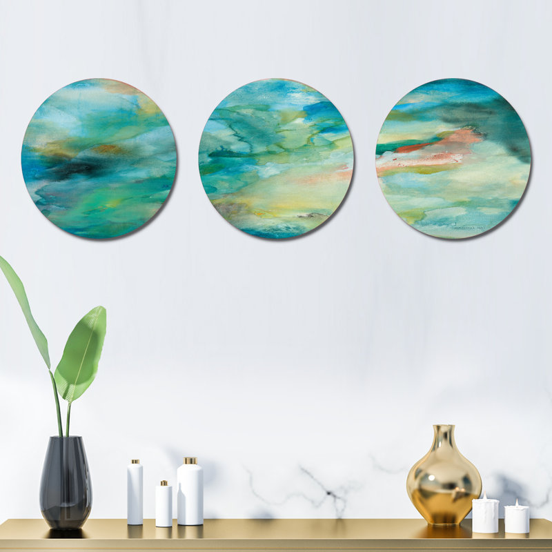 Modern Abstract Wall Decor on Metal
