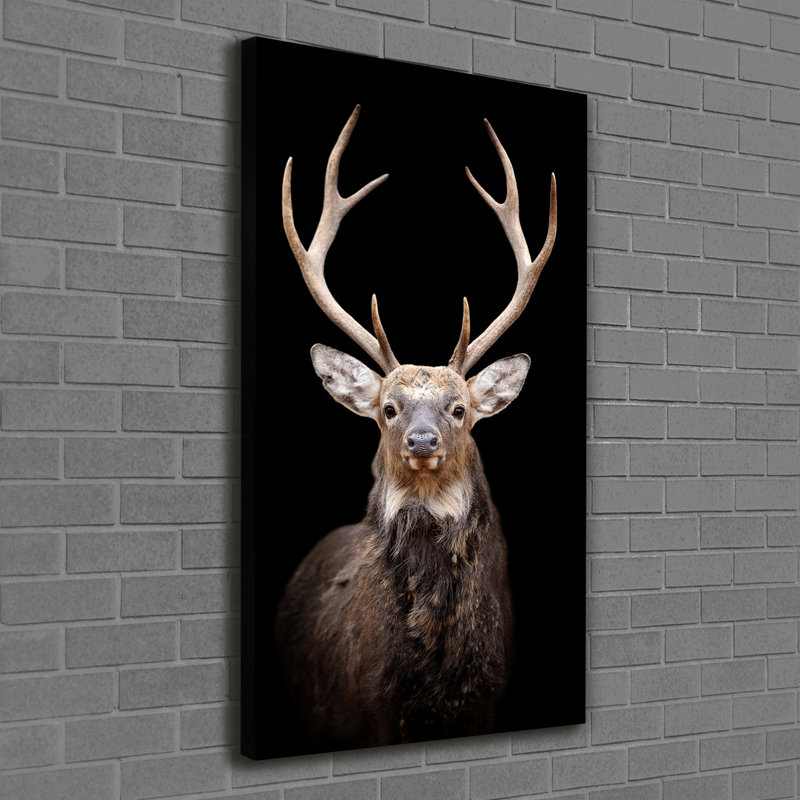 Deer - Wrapped Canvas Print